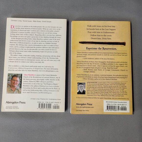 Adam Hamilton Books Lot of 2 Paperback 24 Hours Confronting the Controversies - Picture 15 of 16